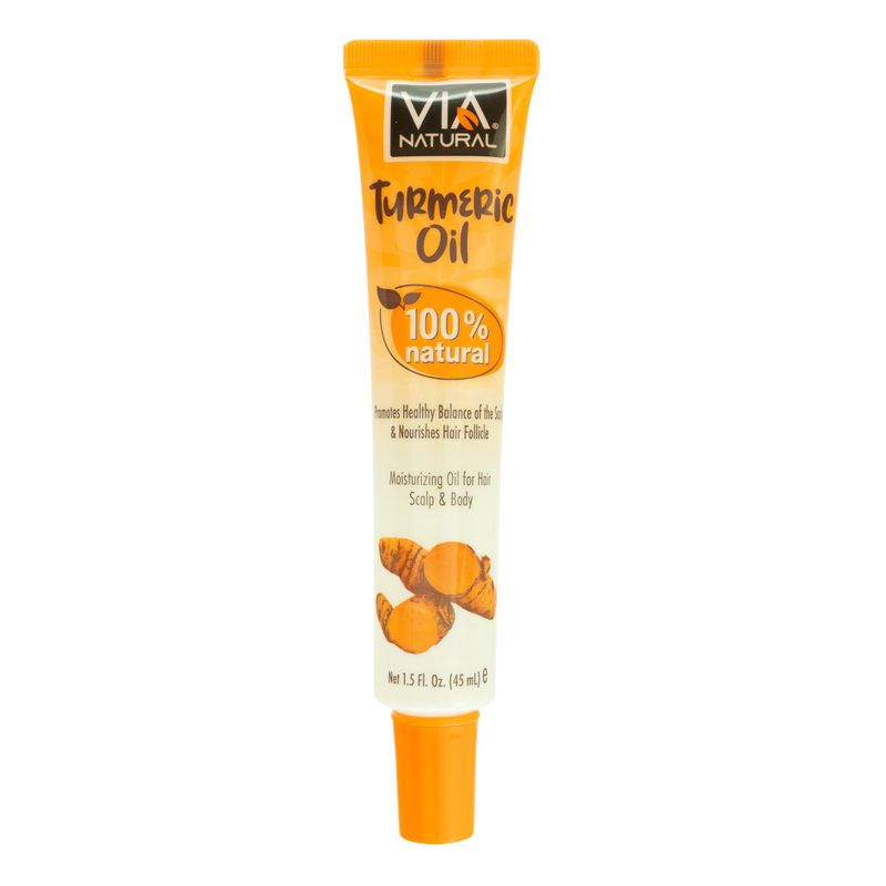 VIA Natural TUMERIC OIL - 100% Natural for Scalp & Body - 1.5fl oz. (45mL)