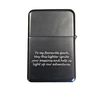 Personalised Stainless Steel Lighter With Your Name and Initial + Gift Tin + Reverse engraving