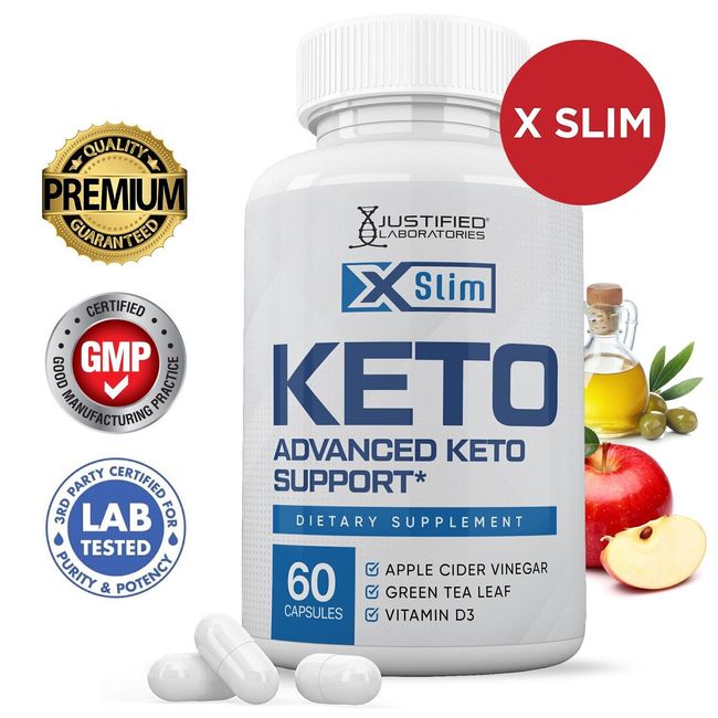 Xslim Keto ACV Pills 1275 MG Stronger Than Gummies Keto Support 1 Bottle