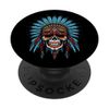 Apache Skull Chief Symbol Indian Colorful PopSockets Standard PopGrip