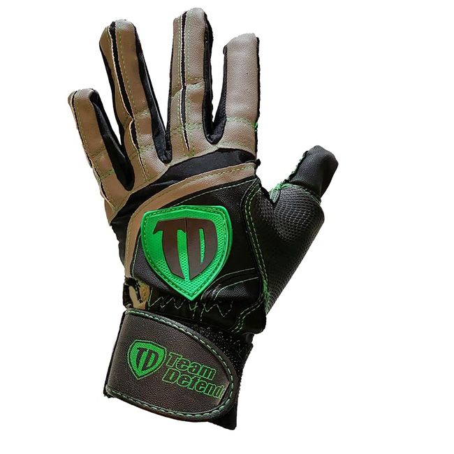 Team Defender Pro Series Baseball Glove | Size: Youth Left-Handed Glove for Right-Handed Thrower | Glove Protects Palm & Thumb | Engineered Rubber Thumb Mold Prevents Hyperextension & Hand Injuries