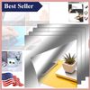 Reflective Square Mirror Tiles - Versatile Home Wall Decor - 12 x 12 Inches