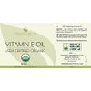 Vitamin E Oil - Organic, USDA Certified Organic, 43,000 IU, 100% Natural Vegan Cruelty-Free, Extra Strength for Face Skin Hair Body Eyelashes Locs Nails-Antioxidant Moisturizer DIY Cream Lotion (8 oz)