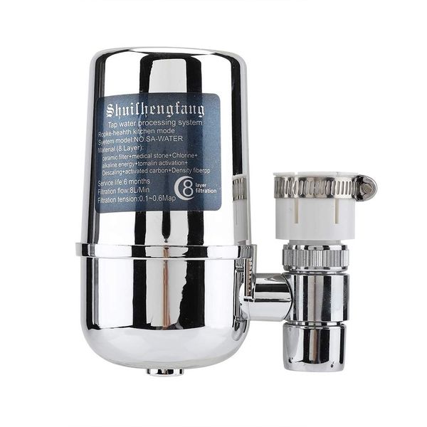Faucet Water Filter Electroplating 8-layer Magic Filter Switchable Water Clean Purifier Filter Cartridge for Kitchen Faucet Tap Water