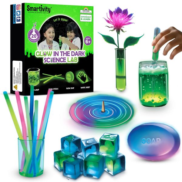 Smartivity Halloween Glow Magic Science Kit for Kids Age 6-14 Years Old | Cool Birthday Gifts Ideas for Boys & Girls | Science Experiment Kit Toy for 6,7,8,9,10,11,12,13,14 Years I STEM Toys