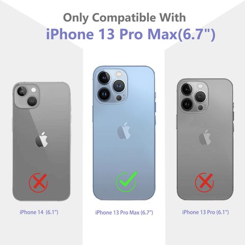 ilnehc Flower Pattern Designed for iPhone 13 Pro Max Case[with Screen Protector], Floral Clear Women Phone Case Shockproof Protective Soft TPU Bumper Cover 6.7 Inch 2021 (Floral-4)