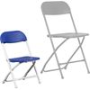 2 Pack Kids Blue Plastic Folding Chair