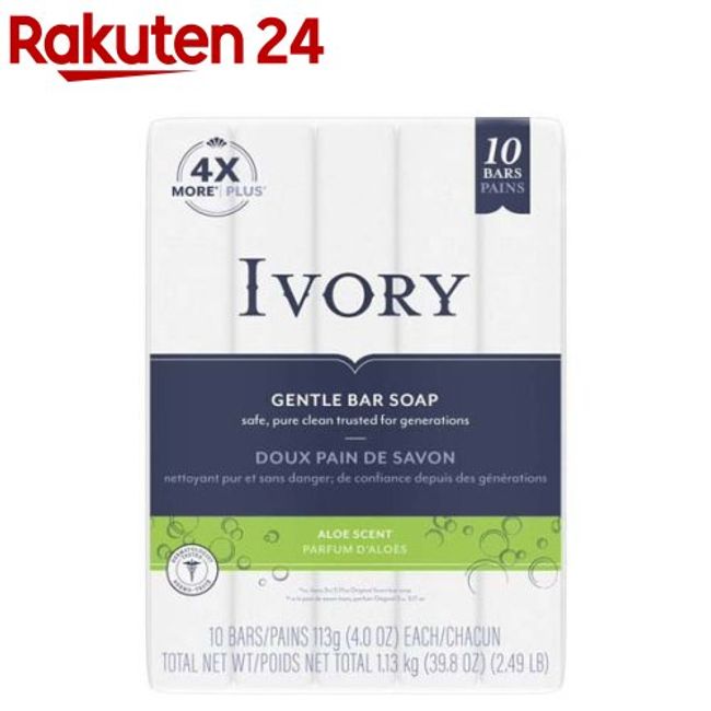 Ivory Cosmetic Soap Aloe (113g*10 pieces) [IVORY]