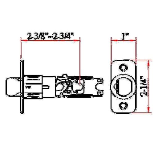 Design House 783175 6-Way Universal Replacement Passage Latch, Polished Brass