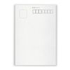 High Quality Paper, Private Mourning Postcards, Text Print, 30 Sheets, Design No. 026 (Solid)