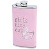 Lewis N. Clark 8OZ GOLDTONE SURGICAL SS FLASK