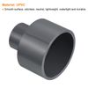 PATIKIL PVC Reducer Pipe Fitting 50x25mm, 4 Pack Straight Coupling Adapter Connector, Gray