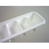 Asbel Slim Ice Tray, 3 Tiers, Stackable Ice Tray, Made in Japan, White