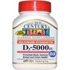 21st Century D3-5000 IU Tablets Maximum Strength Tablets - 110 ct, Pack of 3