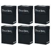 6x Ultra Pro Deck Box Schwarz - Black im Sparset