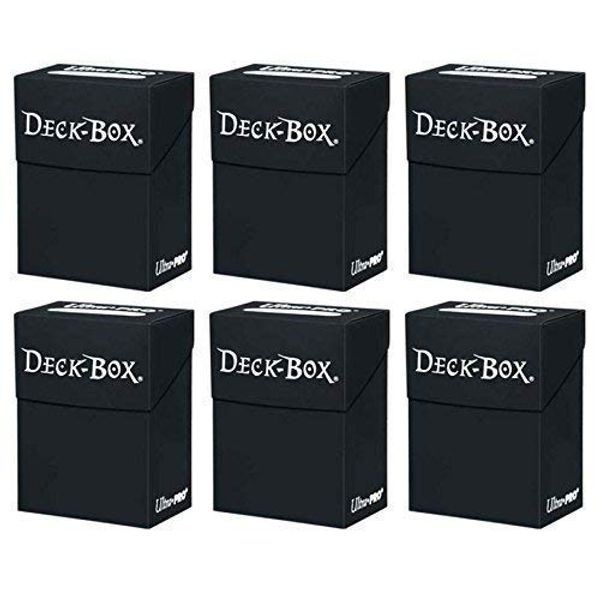 6x Ultra Pro Deck Box Schwarz - Black im Sparset
