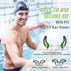 Hearprotek [2 Pairs] Ear Plugs for Swimming,Swim Ear Plugs Adults-Waterproof Silicone Water earplugs for Men Women Juniors Swimmers Pool Shower Bathing (Green)