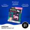CROCODILE CREEK Unicorn Sparkle Scratch Art 6 Piece Set, 1 EA