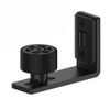 Floor Guide Adjustable for Sliding Barn Door Bottom Roller Guide Wall Mount Hardware Black