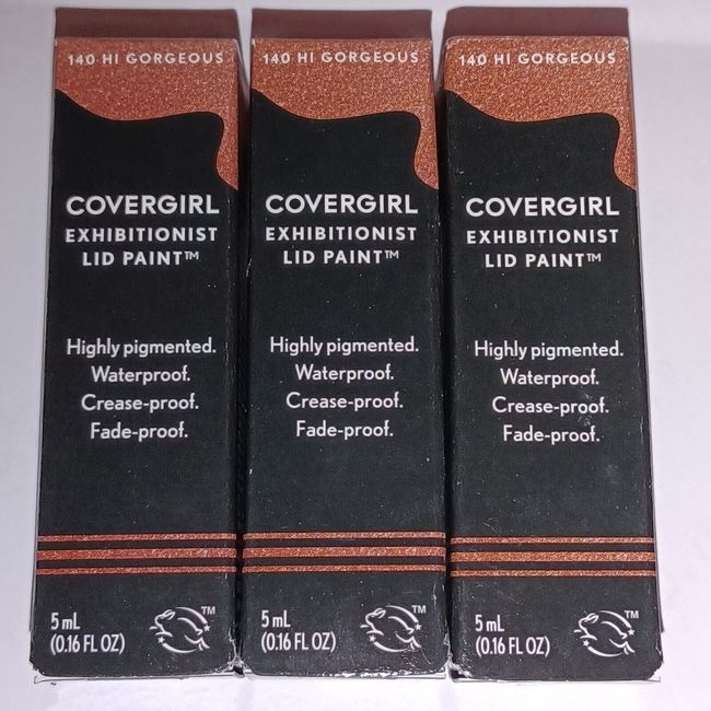 3 Covergirl Exhibitionist Eye Lid Paint 140 HI GORGEOUS