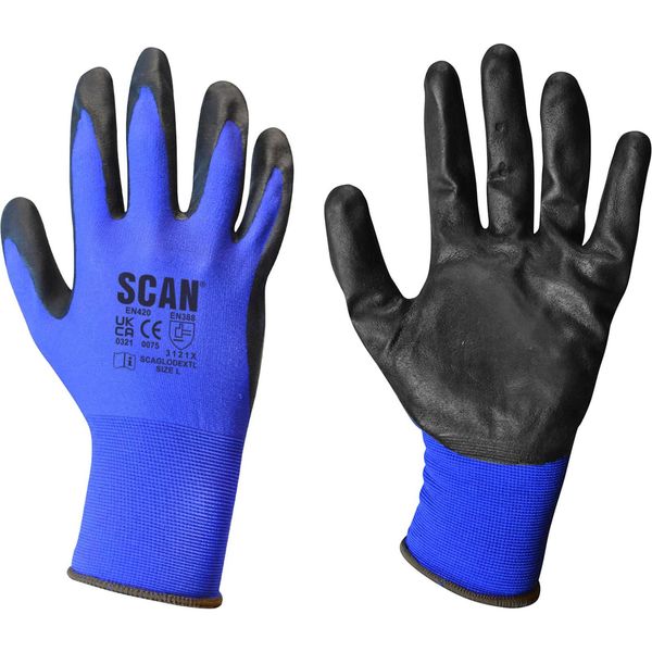 Scan SCAGLODEXTM Max Dexterity Nitrile Gloves - Size 8 (M)