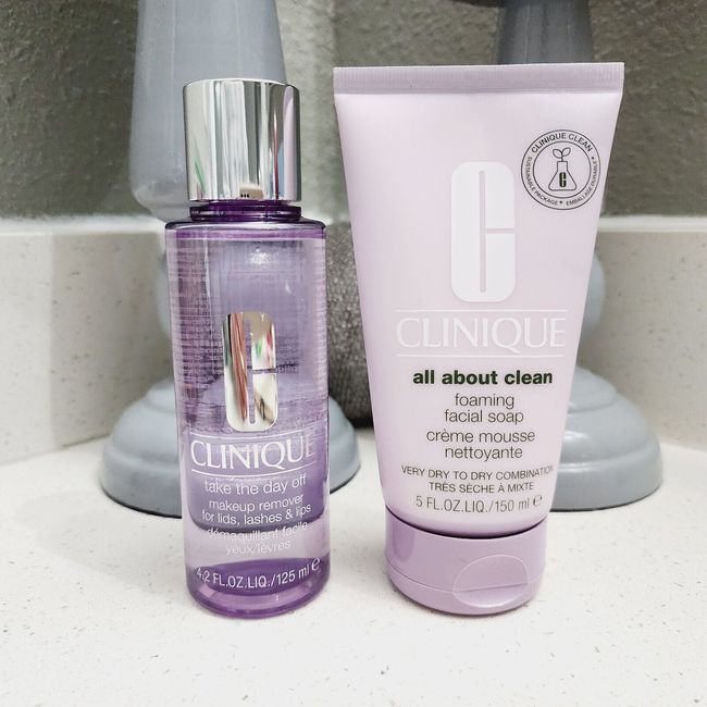 Clinique All About Clean Foaming Facial Soap & Take The Day Off Makeup Remover