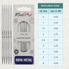 KnitPro Nova Double Pointed Needles 6" (15cm) | 2.75mm