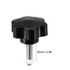 uxcell Clamp Knobs Knobs Grips Clamp Screw Knobs M8 x 25mm Plastic Metal Pack of 4