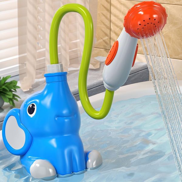 TEMI Kids Shower with Toddler Shower Head - Bath Toys for Infants 6-12 Months - Baby Bath Shower, Toddler Bath Time, Bath Accessories for Kids, Water Toys for Toddlers 1-3,Baby Gifts for Boys Girls