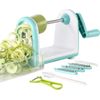 Vegetable Slicer W/5 Blade Curly Chips Noodle Maker Spaghetti Spiralizer Kitchen