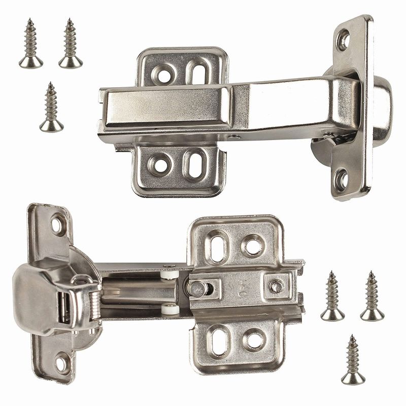 TamBee 1 Pair 45 Degree Hinges Soft Close Cabinet Corner Hinges Kitchen ...