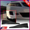 2 x Front Rear Carbon Fiber Bumper Corner Lip Side Scratch Protector Strap Guard