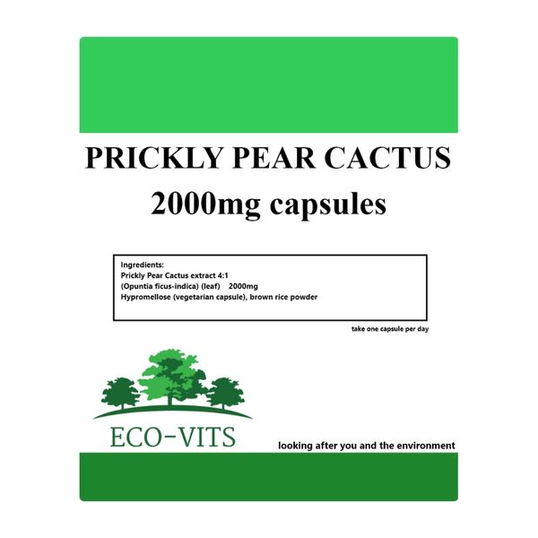 Prickly PEAR Cactus 2000mg (365 Capsules) Immunity Blood Sugar Cholesterol Health