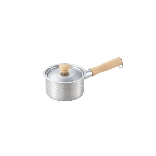 Maruyama Giken Souen SS-202 Three-Layer Steel One-Handed Pot, Made in Japan, 5.5 inches (14 cm)