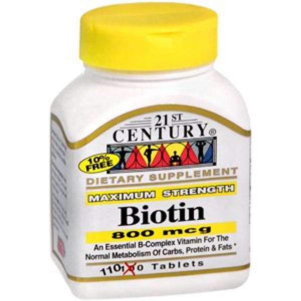 BIOTIN 800MCG 21st Century 110 Each
