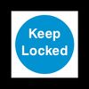 USSP&S Keep Locked Plastic Sign - Fire/Emergency/Exit/Alarm/Push/Extinguisher/Assembly