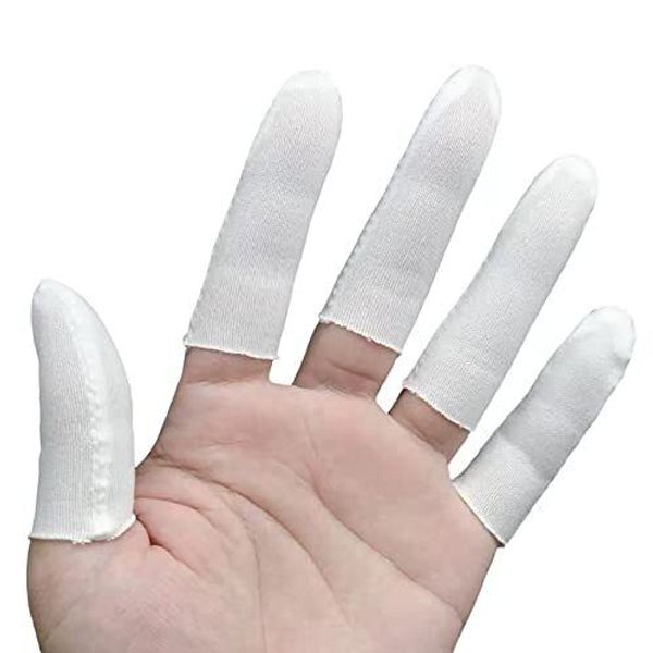 Cotton Finger Cots (Pack of 100)ï¼ŒCloth Finger CotsComfortable and Breathable A