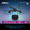 Adesso CyberDrone X1 Lightweight Remote Controlled Drone with 2.4GHz Controller Altitude Hold Headless Mode 3D Flips 720P Camera Beginner Friendly