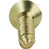 #4 x 1-1/2" Flat Head Countersink Solid Brass Wood Screws Phillips Drive Qty 100