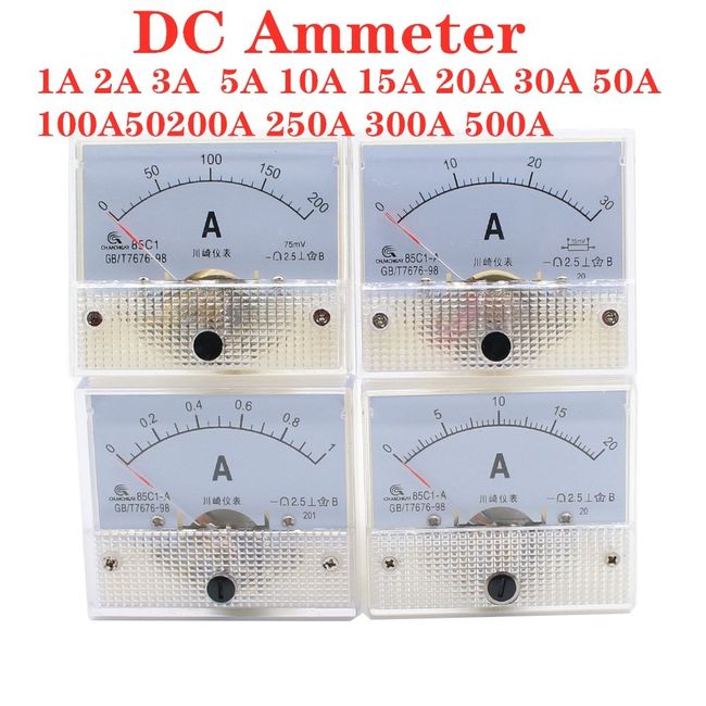 DC Analog Panel Voltmeter Ammeter Amp Volt Meter Gauge 85C1 30V