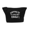Flox Creative Makeup Bag Happiness is Shouting Bingo Black