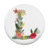 Letter L Floral Monogram Initial Kitchen Refrigerator Locker Button Magnet