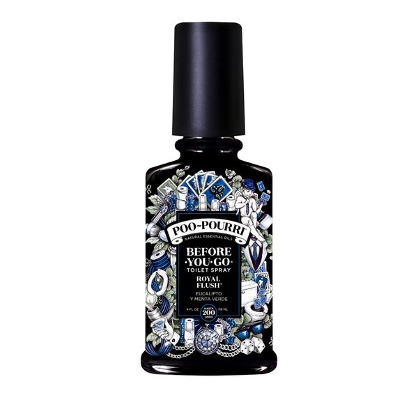 Poo-Pourri Before-You-Go Toilet Spray, Royal Flush, 4 Fl Oz - Eucalyptus and Spearmint