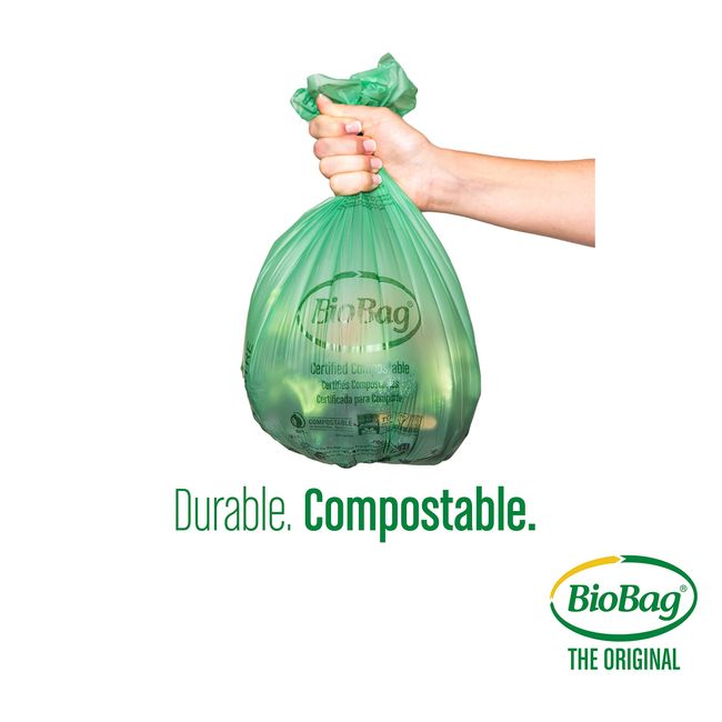 BioBag Food Scrap Bags, Compostable, Tall, 13 Gallon - 12 bags