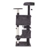 55" Cat Tree Cat Scratching Condo Kitten Tower Playhouse W/ Cave & Ladders