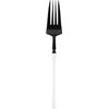 Disposable Heavy Weight Black/White Plastic Dinner Forks 20pcs