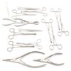 G.S SET 16 PIECES BODY EAR LIP PIERCING FORCEPS PLIERS CLAMPS TOOLS