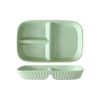 OnePine Porcelain Diet Dinner 3 Compartment Plate, Portion Control Plates, Divided Dinner Plates for Adults