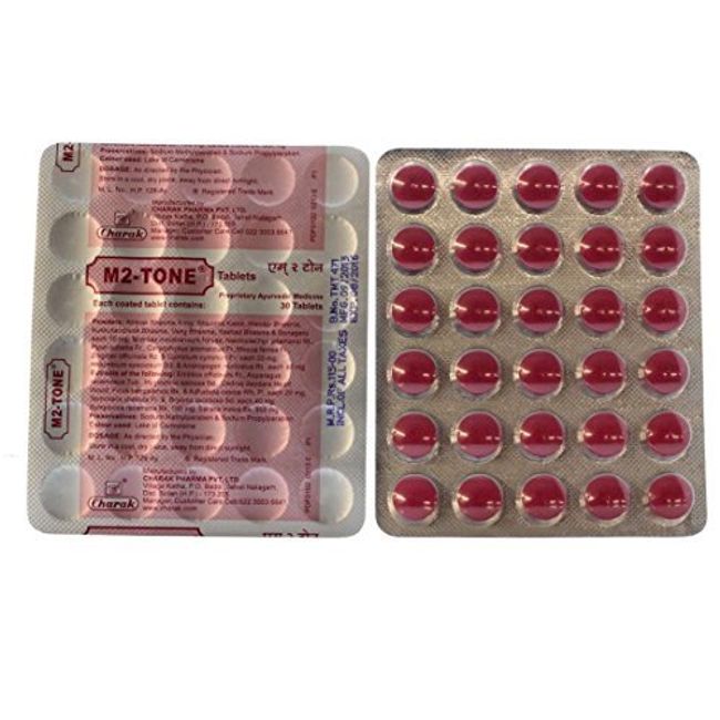 Charak M2 Tone Tablets Irregular Menstrual Cycle 30 Tablets