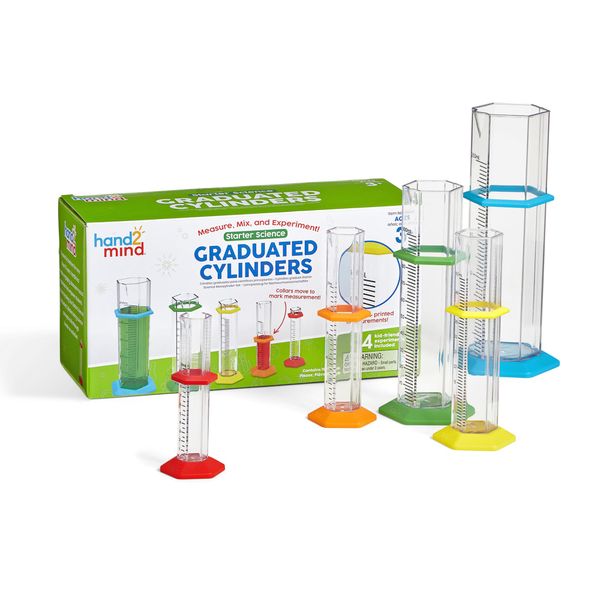 Learning Resources Starter Science Graduated Cylinder Set, Ages 3+, Science Lab Equipment Kids, Measuring Toys for Kids, Educational Science Kits, Kids Chemistry Set, School Science Supplies